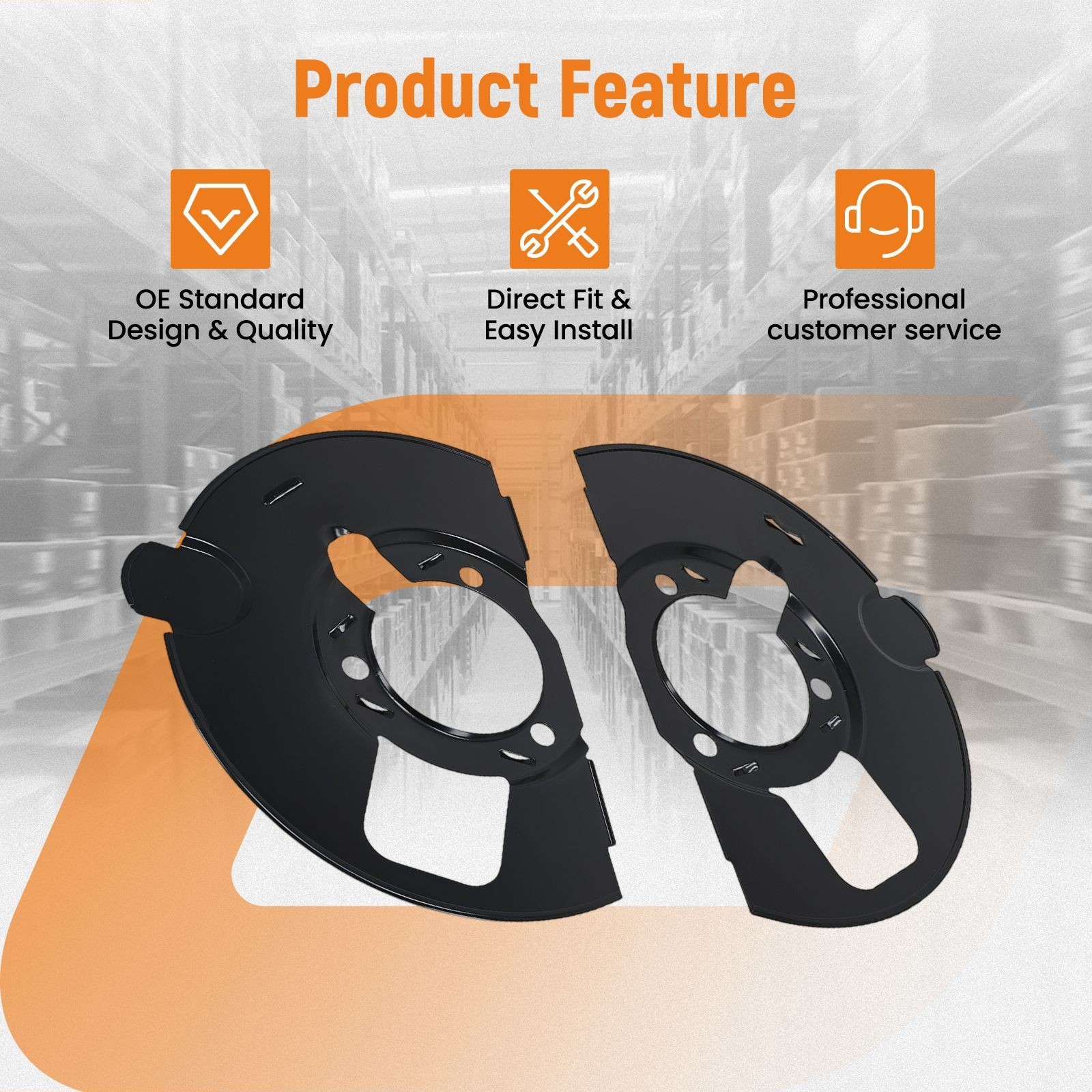 Pair Brake Dust Shield Front for Chevrolet Suburban/Tahoe 2015-2020 20971875