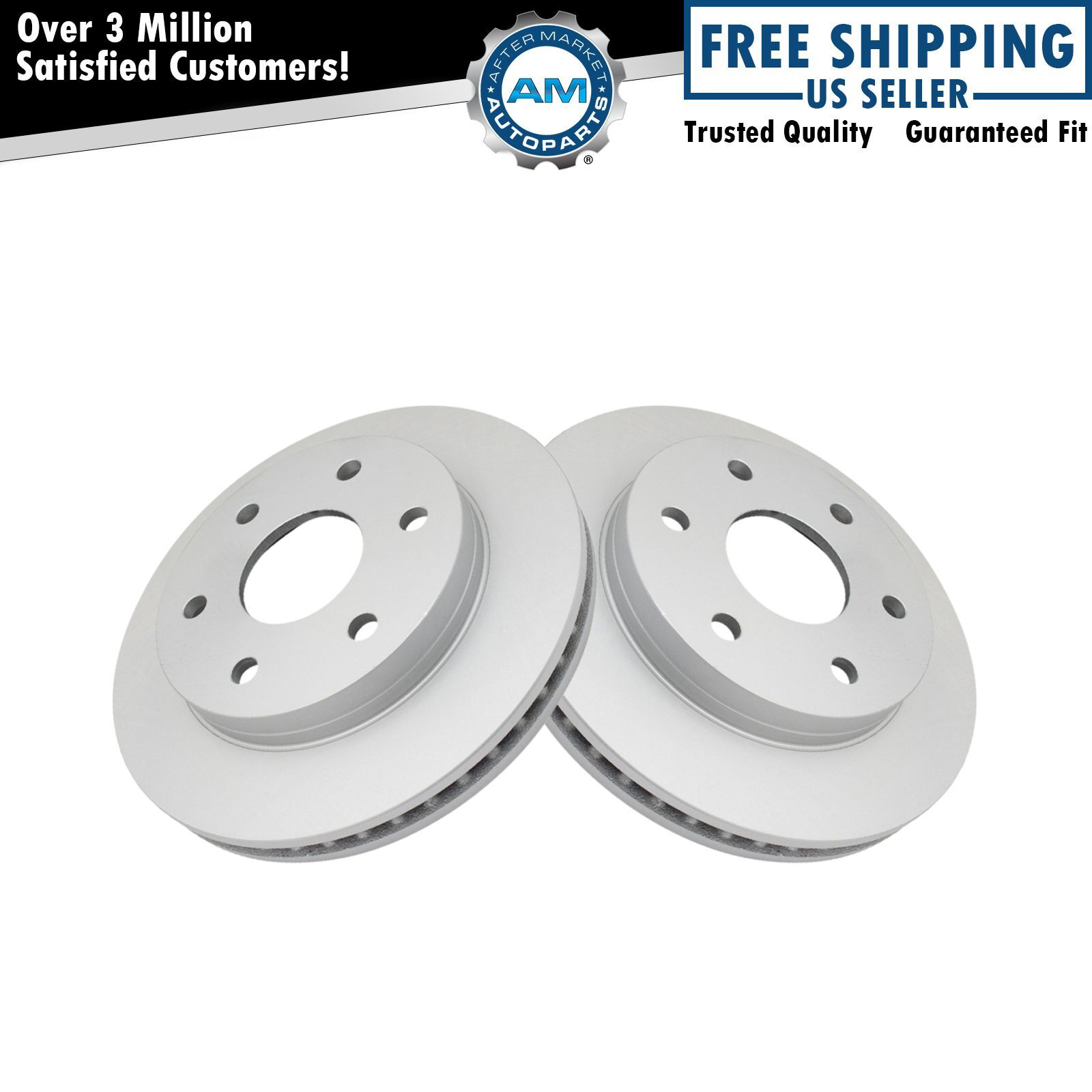 Front G-Coated Brake Rotor LH RH Kit Pair Set of 2 for GM Truck SUV