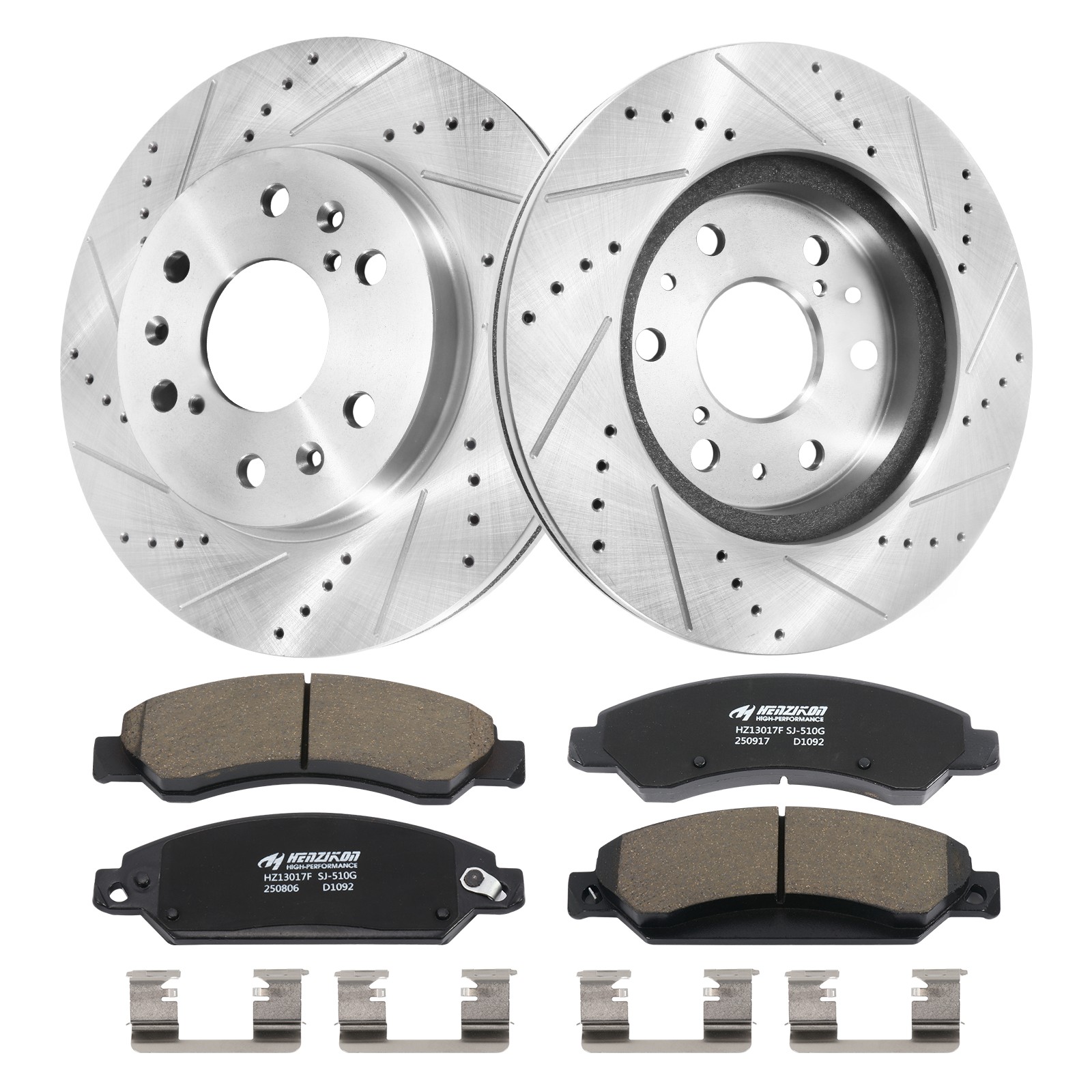 Disc Rotors Low Dust Ceramic Brake Pads for Toyota Lexus RX350 Sienna Highlander
