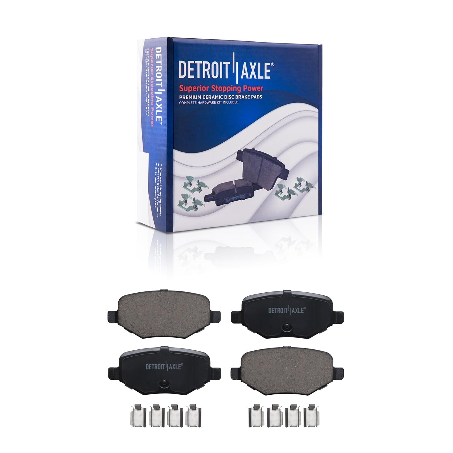 Front Rear Disc Rotors Ceramic Brake Pads for Lincoln MKS MKT Ford Flex Taurus
