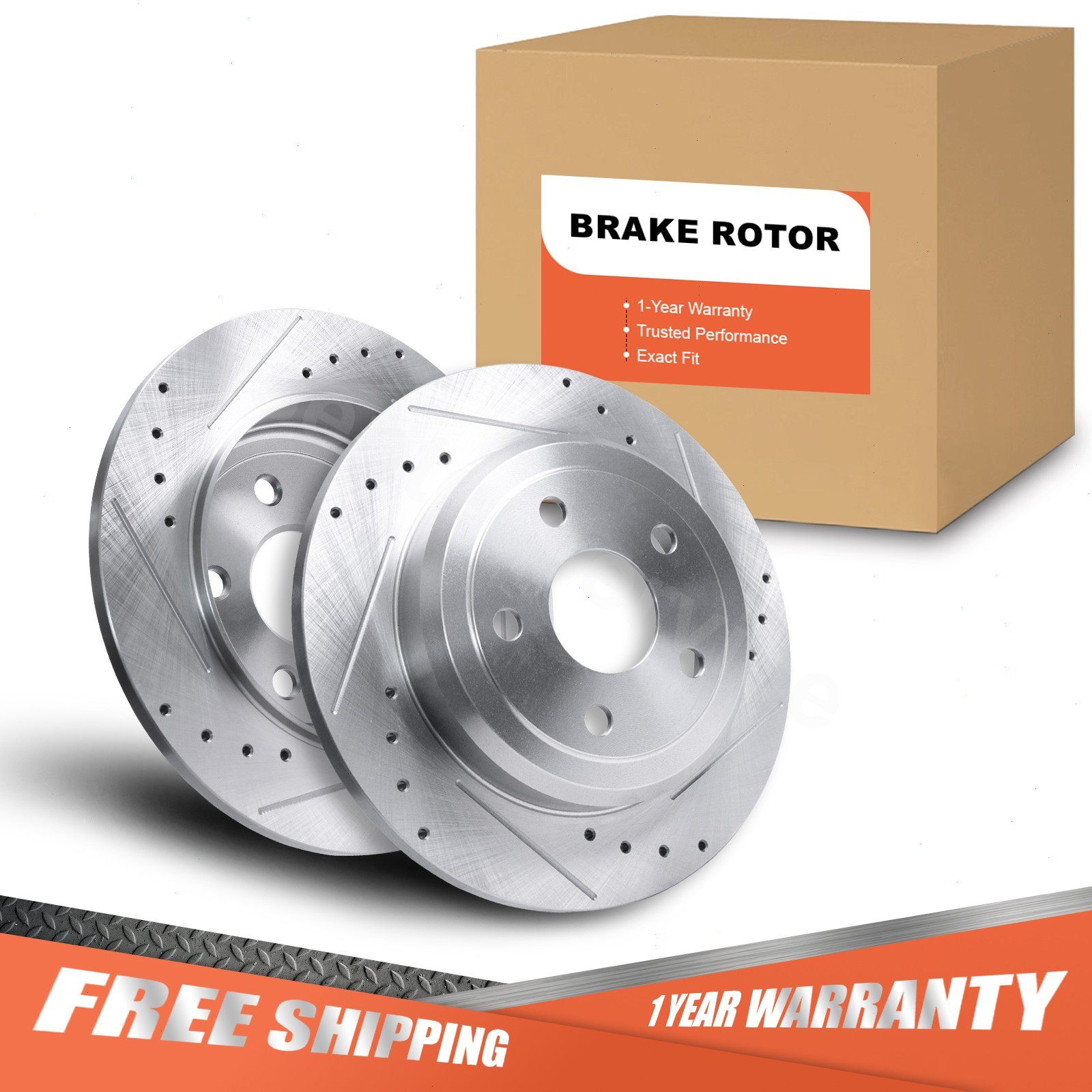 Rear Brake Rotor for 2011-2017 2018 2019 2020 Jeep Grand Cherokee Dodge Durango