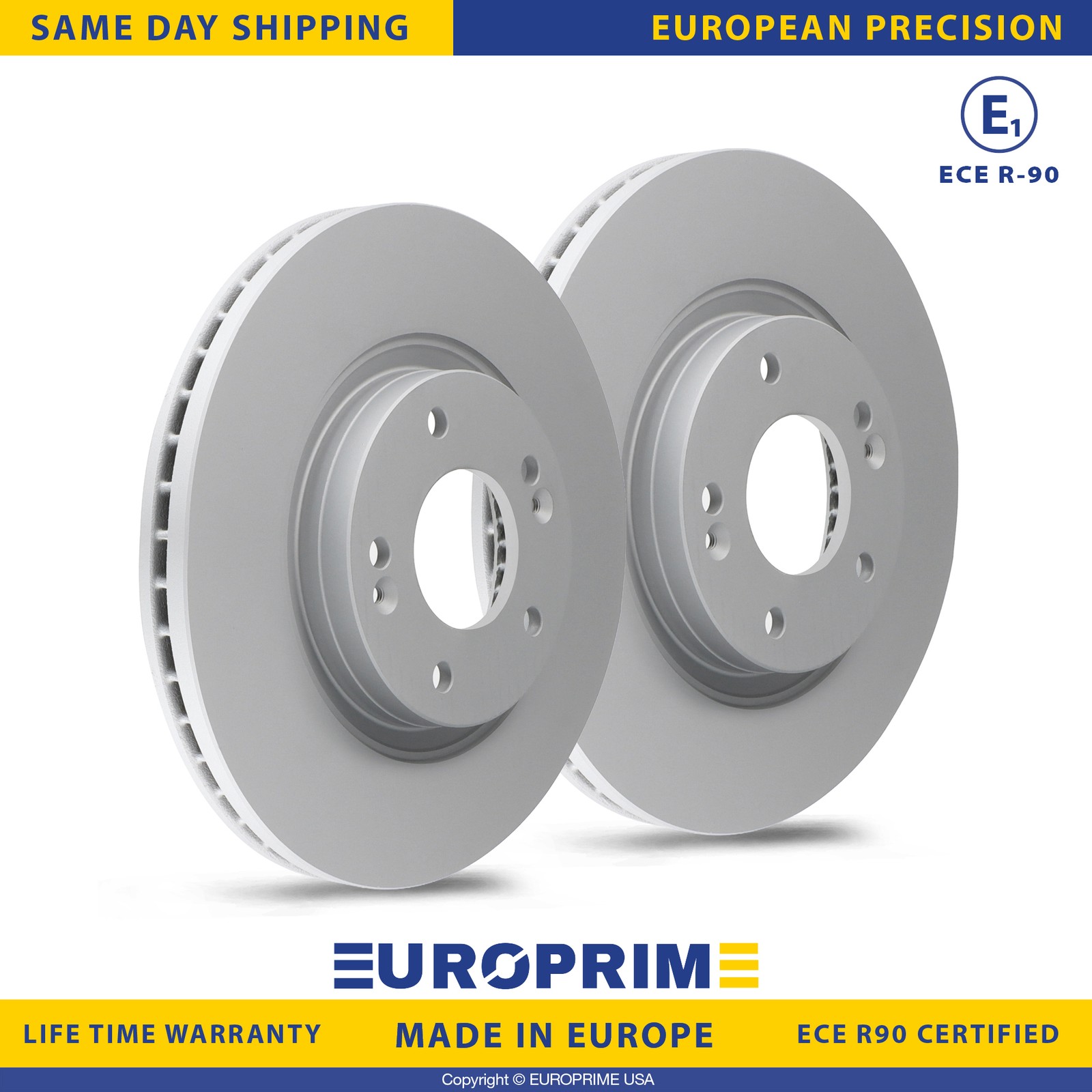 11.81 inch Front Brake Rotors Set for 10-12 Hyundai Santa FE 11-13 Kia Sorento