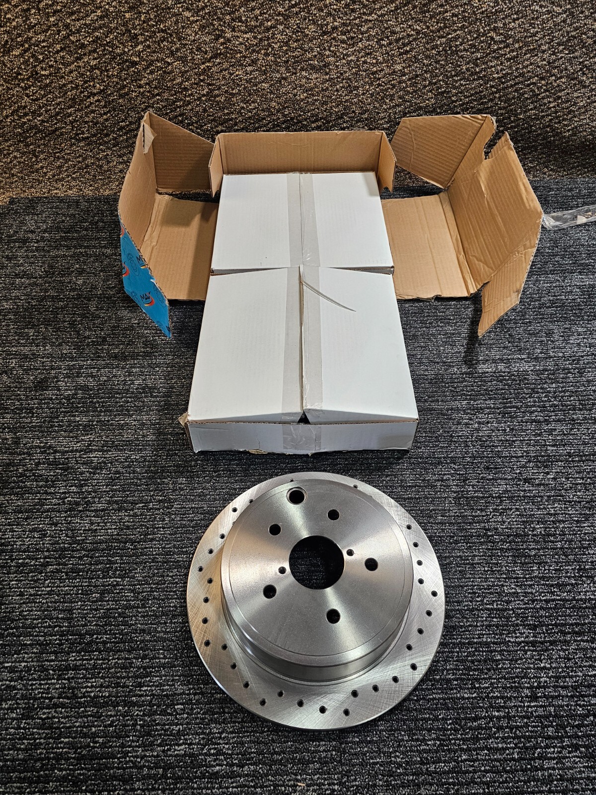 (QTY 2) Max Advanced Brakes CNZ1120 Rear Disc Brake Rotor For 15-21 Subaru WRX