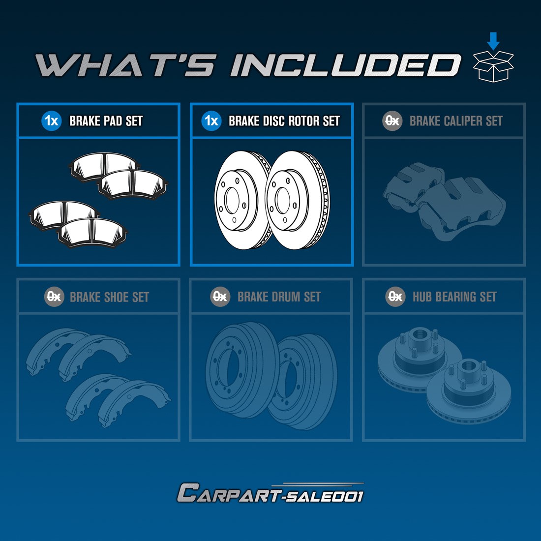 11.99″ Front Disc Rotors Brake Pads Kit for 2002-2005 Cadillac Escalade 5.3L