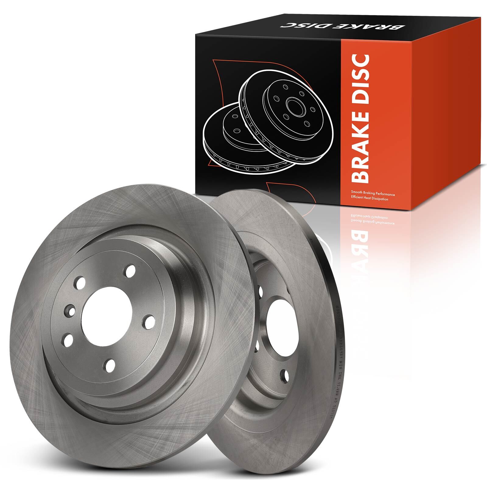 2x Rear Left & Right Disc Brake Rotors for Mercedes-Benz W166 GLE350d GLE300d