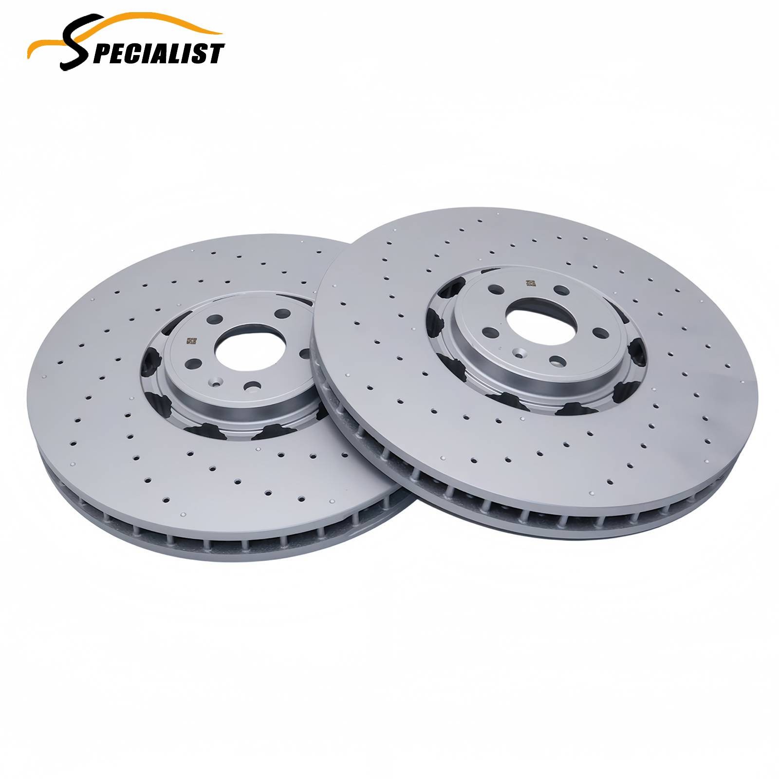 Front Disc Brake Rotor Set for 2021-2024 Audi RS6 Avant RS7 Sportback 4K0615301S