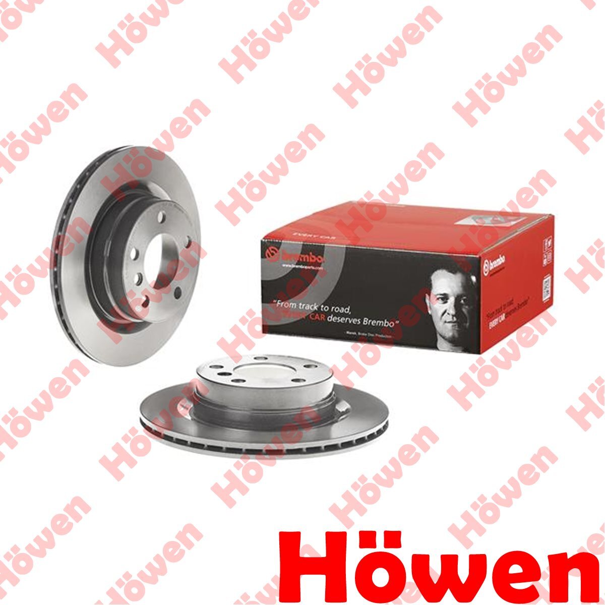 Fits BMW 3 Series 2 1 4 Brake Discs Rear Howen 34216792227