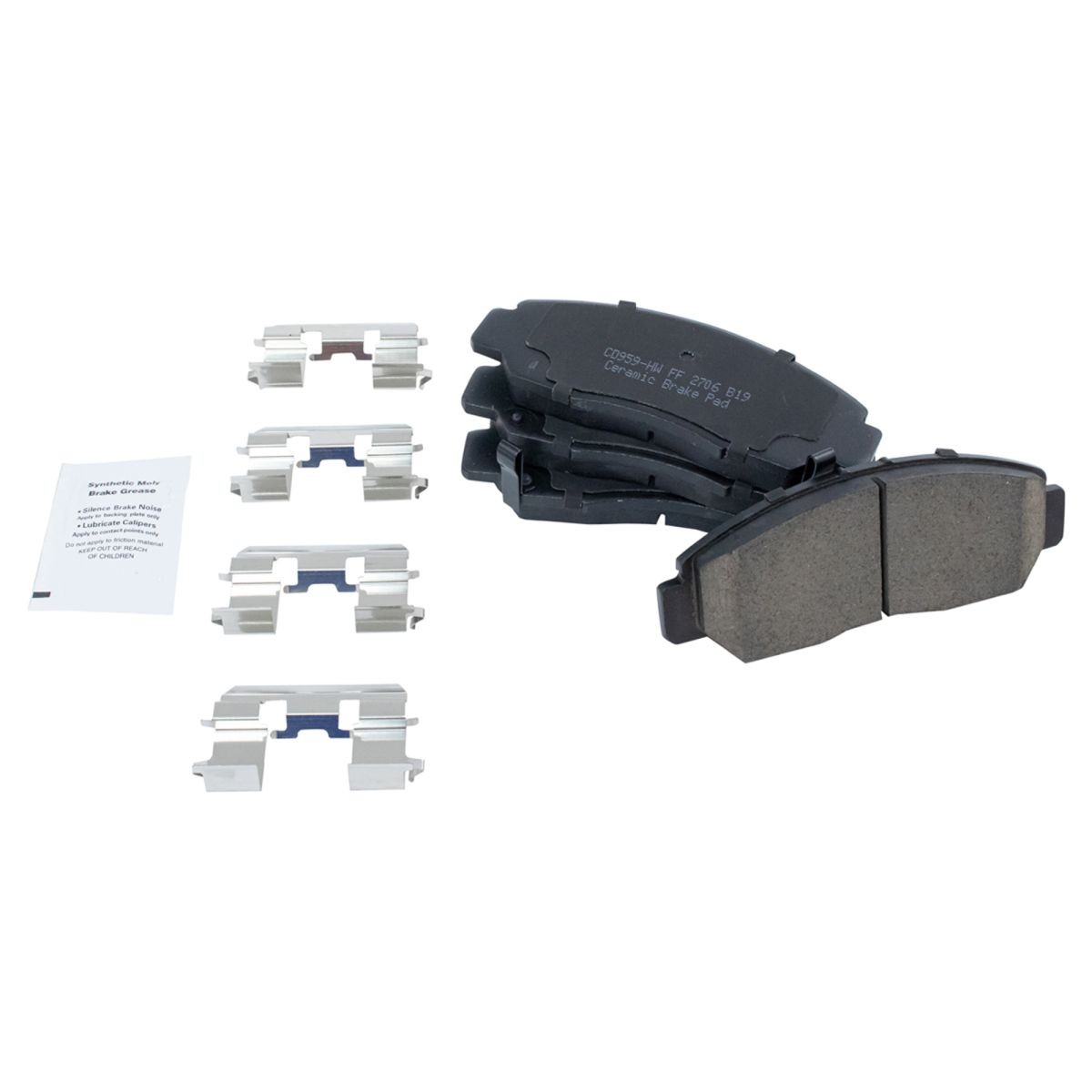 TRQ Ceramic Brake Pad & Performance Disc Rotor Kit For Honda Accord