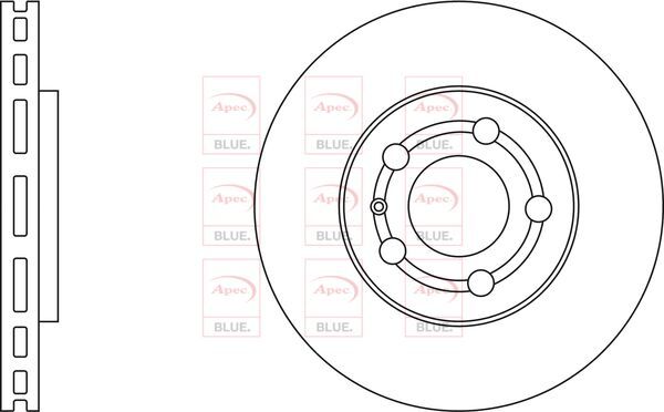 Brake Discs Pair Front FOR VW POLO 101bhp IV 1.9 01->10 Diesel Blue