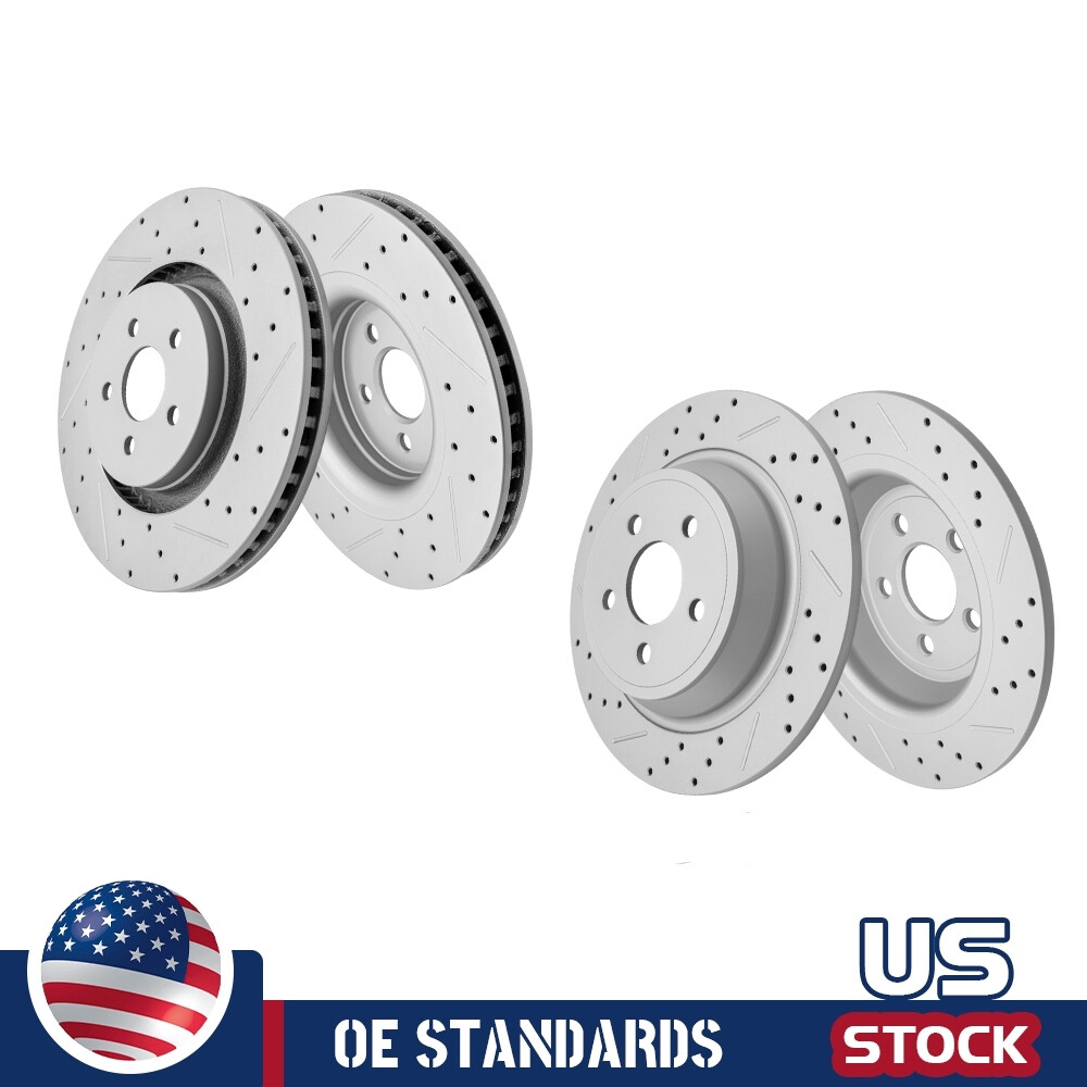 For Ford Edge Fusion Lincoln MKX MKZ Nautilus Front Rear Disc Brake Rotors
