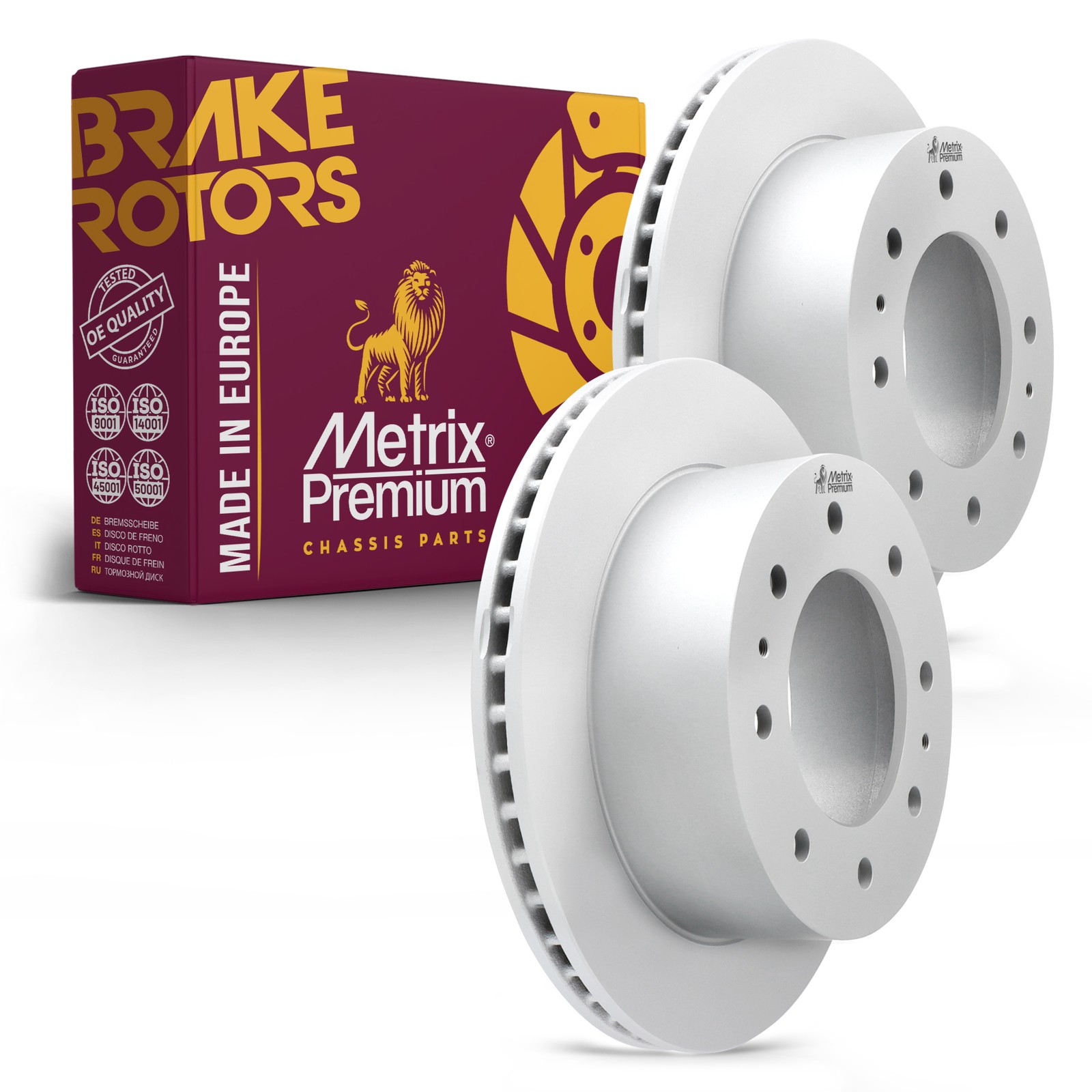 Rear Brake Disc Rotor for Chevy Silverado Suburban 3500 GMC Sierra 2500 HD 2 PCS