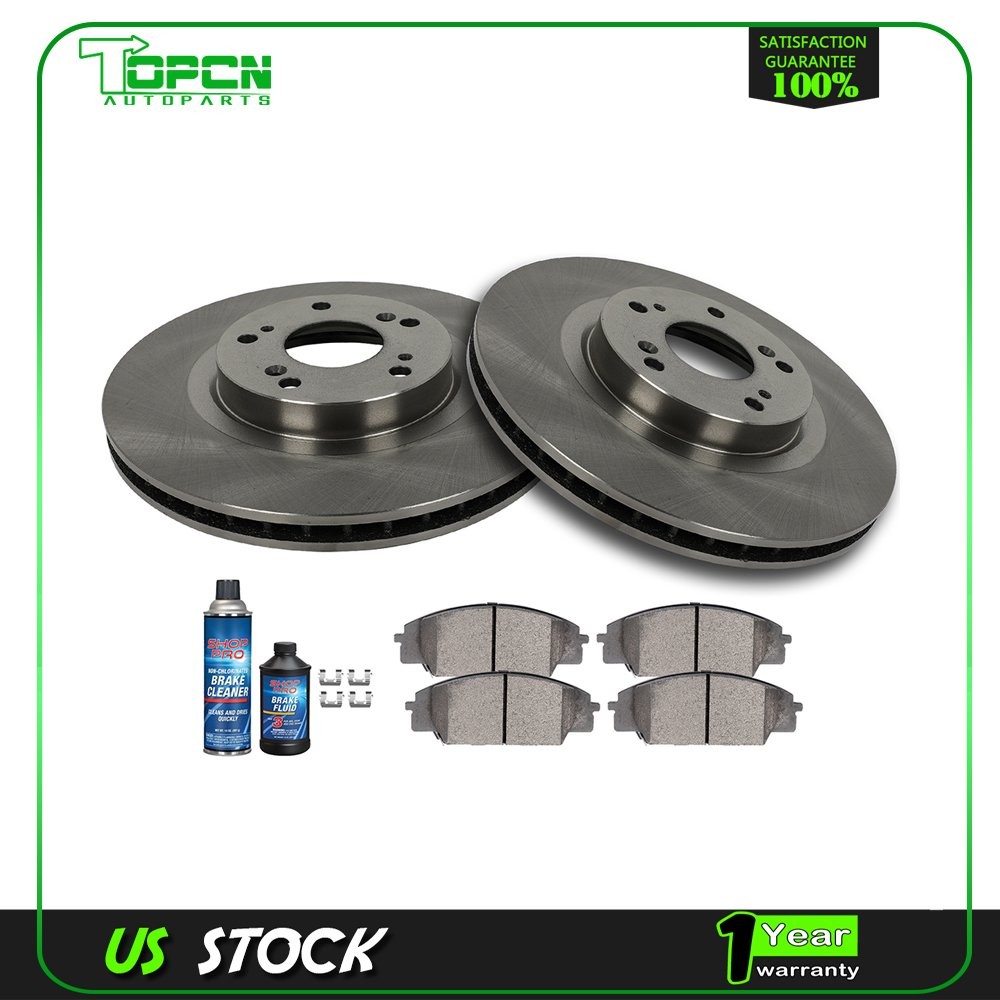 Fits Acura Csx 2007 2008 – 2010 Type-S Front Brake Rotors Discs And Ceramic Pads