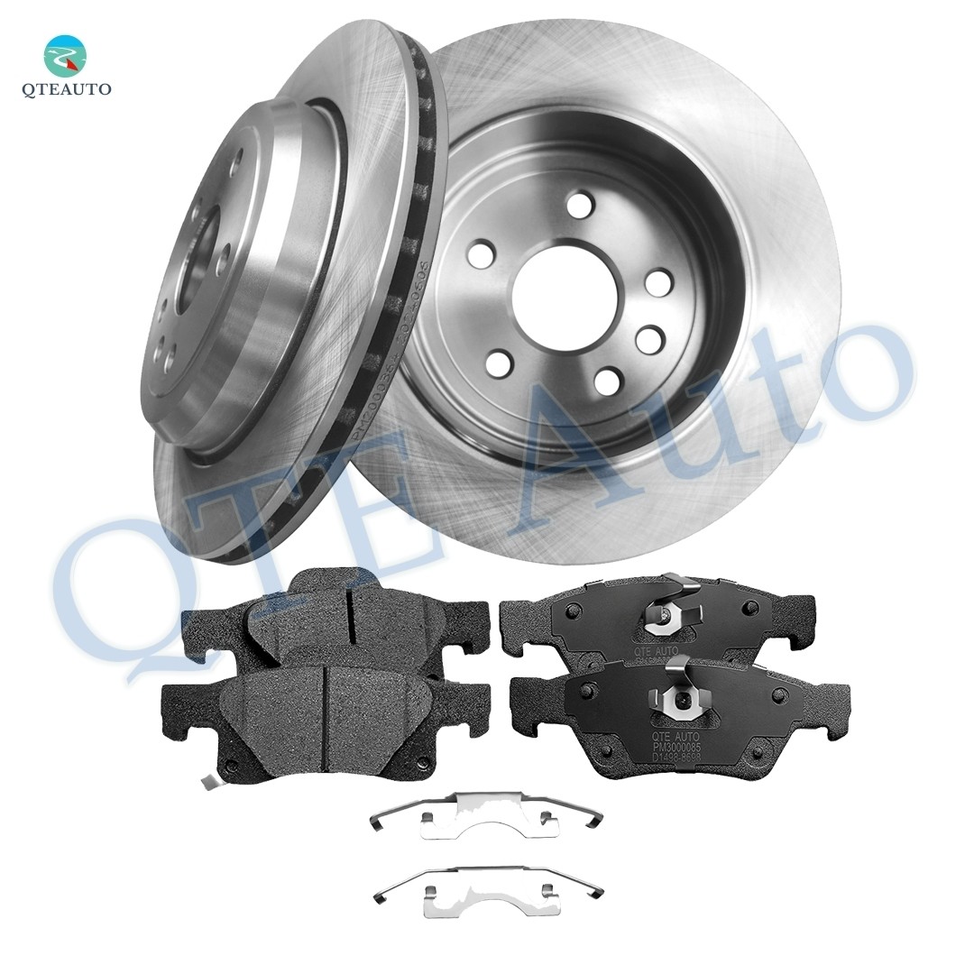 6 Rear 330mm Brake Disc Rotors-Ceramic Brake Pad Kit For 2011-2020 Dodge Durango
