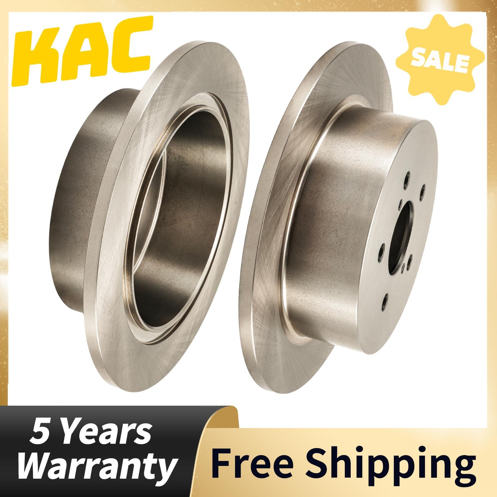 Rear Solid Disc Brake Rotors Set of 2 For 2005-2009 Subaru Outback Legacy 31403