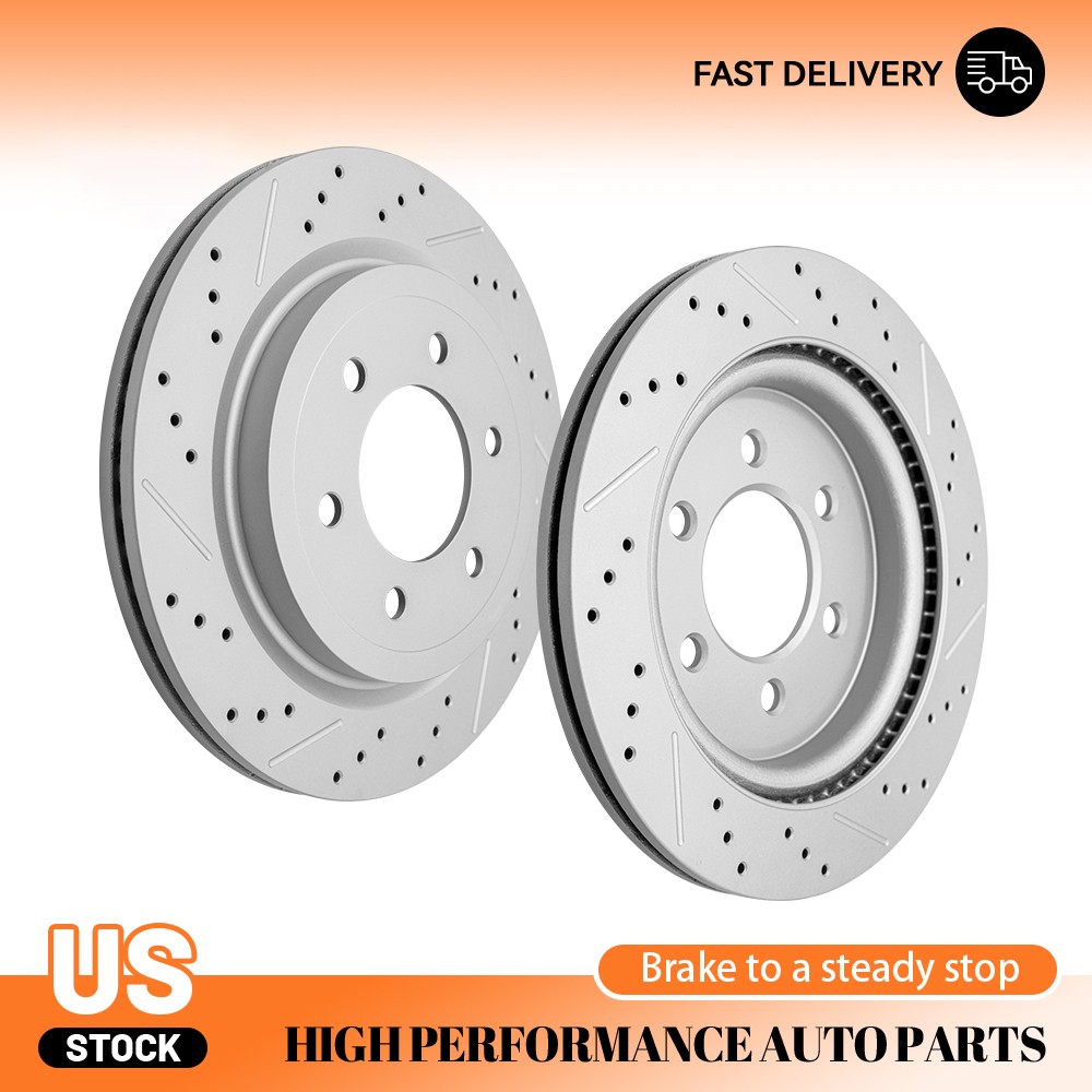 6-Lugs Rear Disc Brake Rotors for Ford F-150 Expedition 18-21 Lincoln Navigator