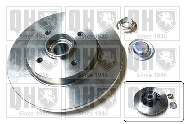 2x Brake Discs Pair Solid fits CITROEN C4 PICASSO Rear 06 to 13 268mm Set QH New