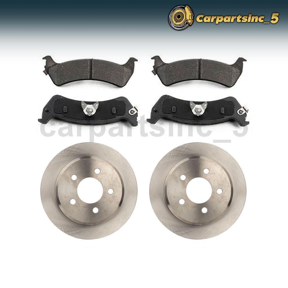 Brake Pad Brake Rotor Rear Fits Jeep Grand Cherokee 5.2L 4.0L 5.9L