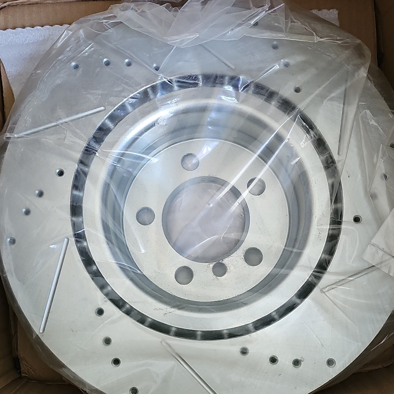 PowerStop EBR1045XPR Drilled & Slotted Brake Rotor Set Brand New Free Shipping