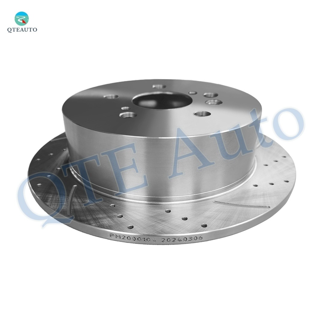 Set of 4 Front-Rear Drilled Slotted Brake Disc Rotors For 2004-2006 Lexus RX330