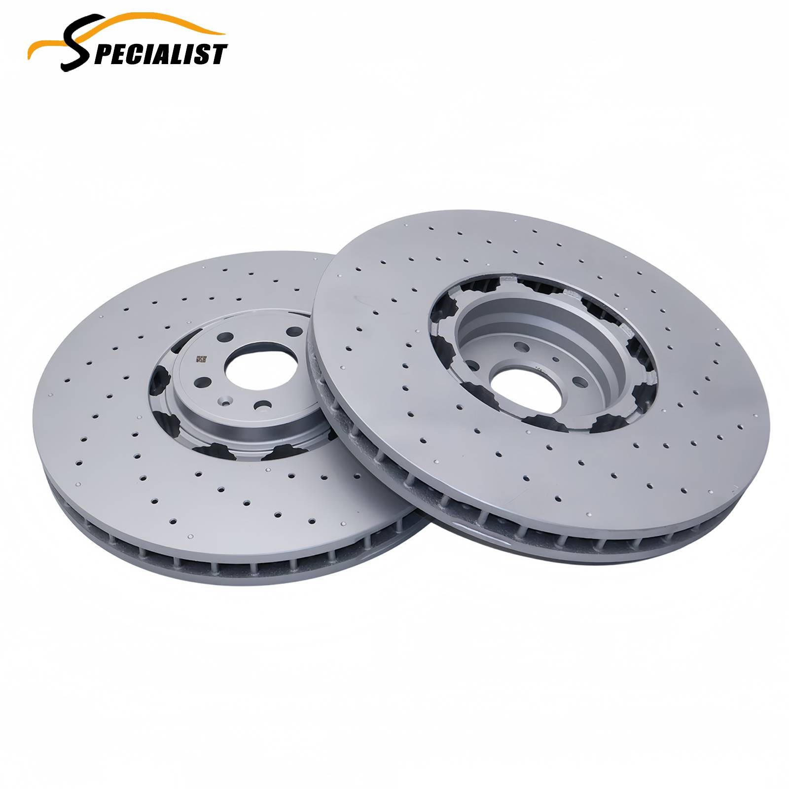 Front Disc Brake Rotor Set for 2021-2024 Audi RS6 Avant RS7 Sportback 4K0615301S
