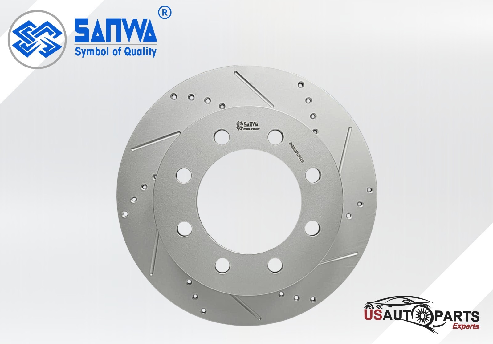 FRONT LH BRAKE ROTOR VENTED & GEOMET COATED D&S 353MM FOR DODGE 2003-2008 5.7L