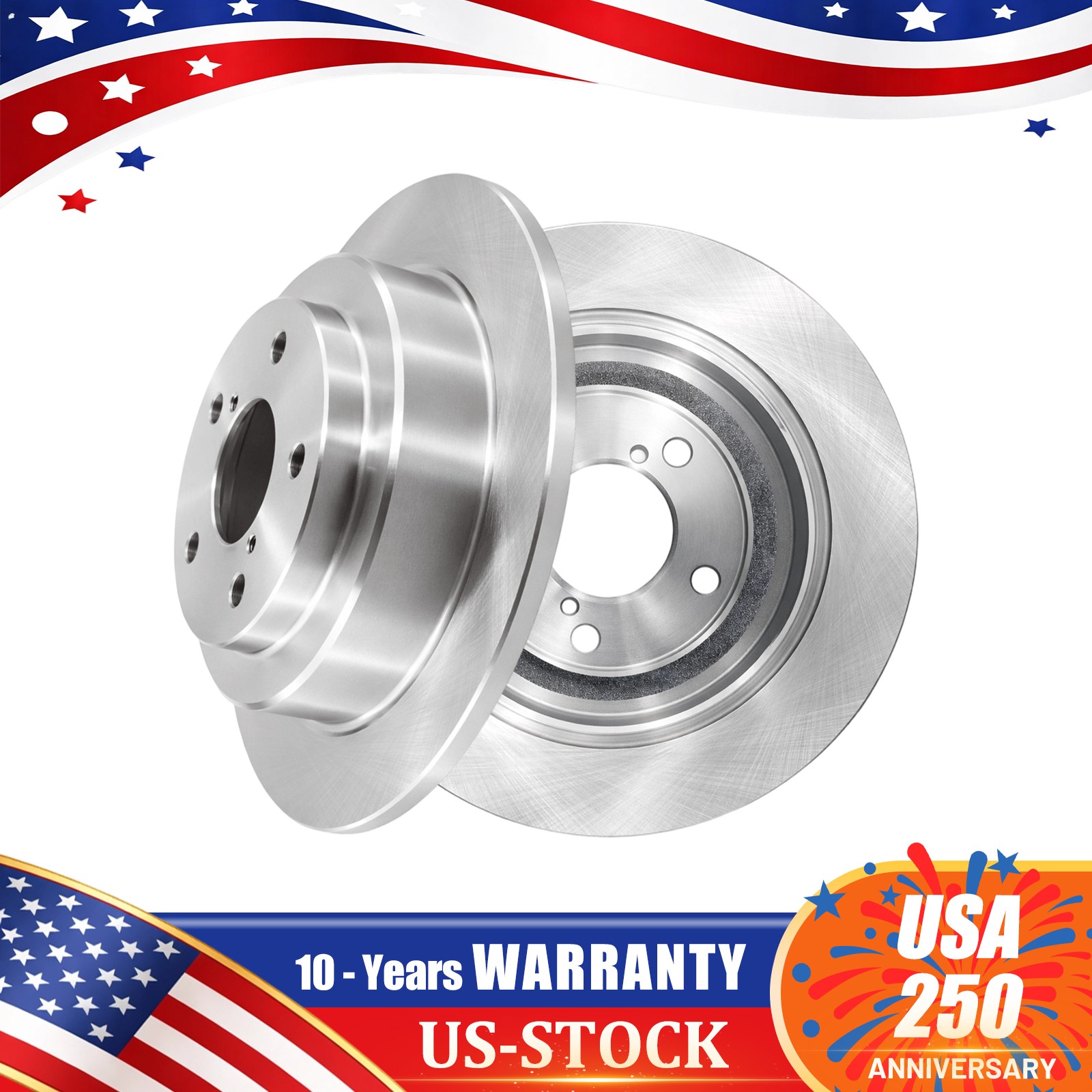 10.47 ” Rear Disc Brake Rotors Set For Subaru forester Impreza Saab 9-2X Legacy