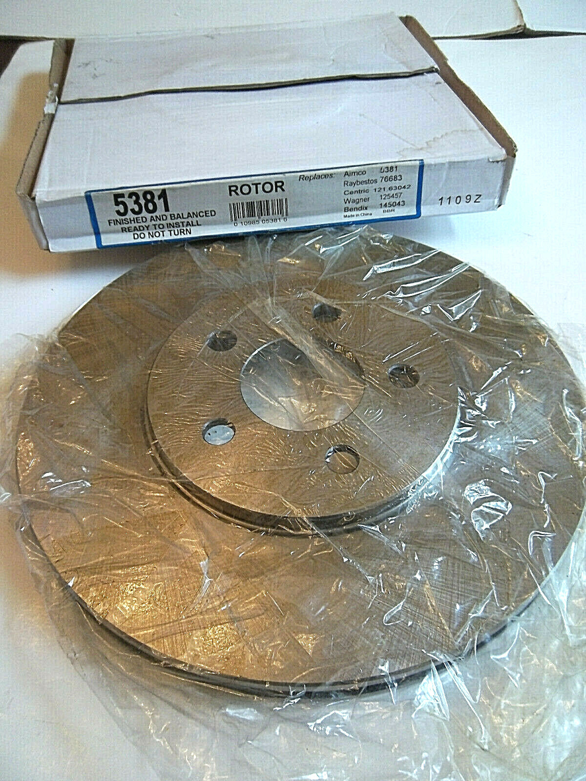 Single Disc Brake Rotor 5381, Direct Replacement fits Chrysler Sebring 2001-2006