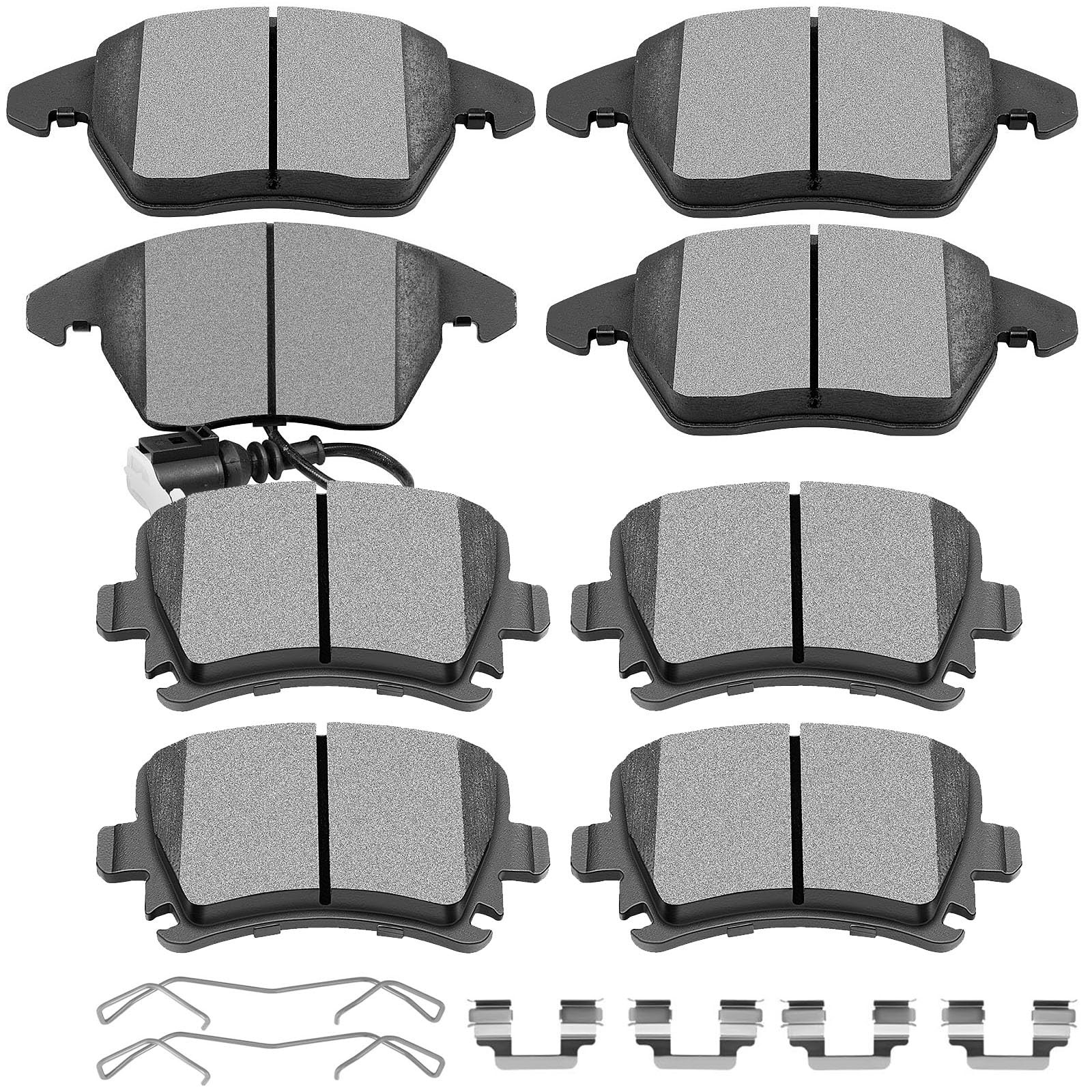 SCITOO D1107 D1108 Front Rear Ceramic Brake Pads Sets Fit For Audi A3/A3