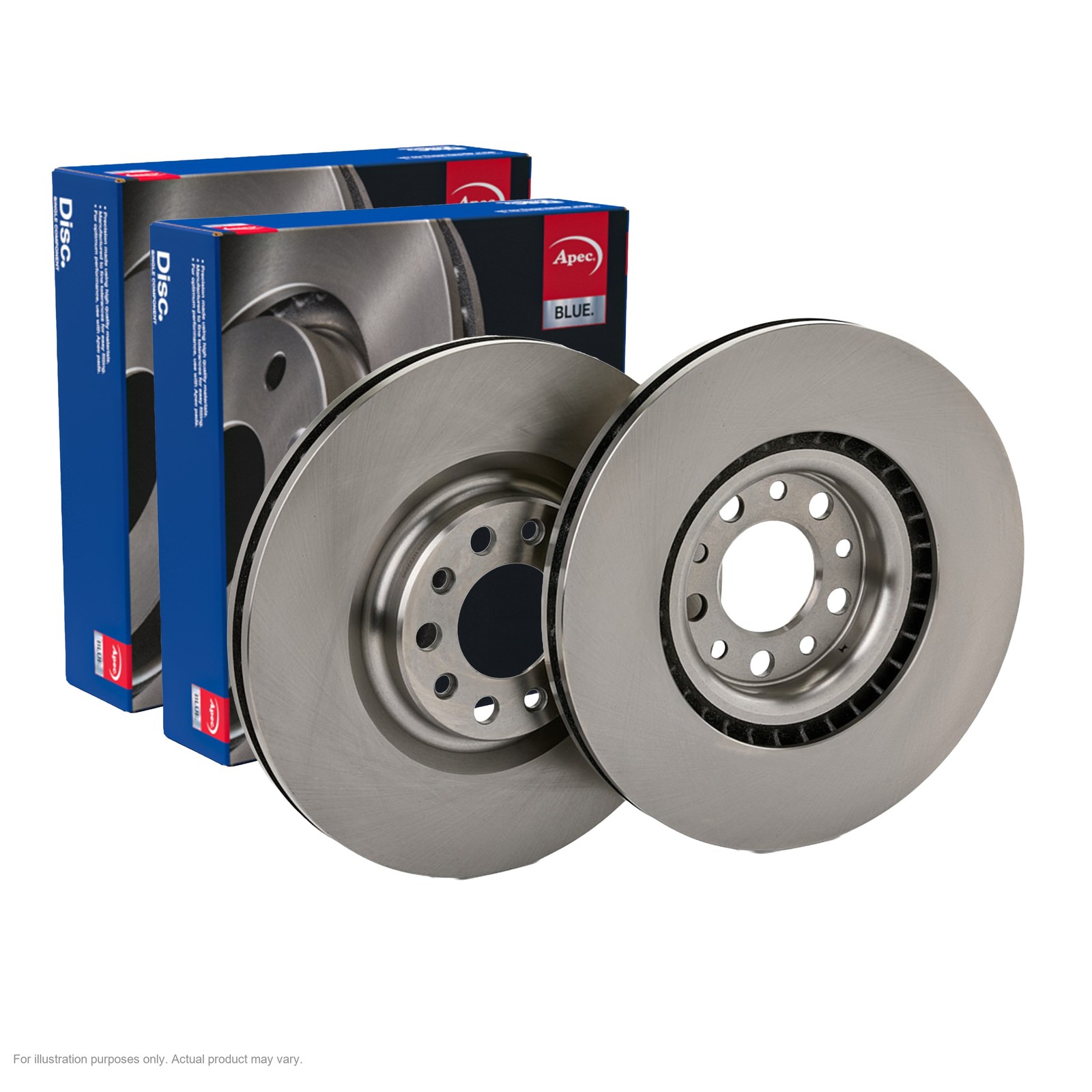 2x APEC Front Brake Discs For ALFA ROMEO STELVIO (949_) 148kW/201HP/1995cc SDK74