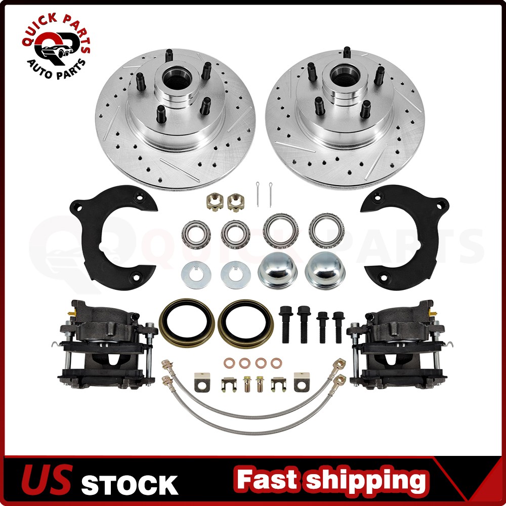 For Ford Mustang II 5×4-1/2″ Bolt Pattern,Complete 11″ Front Disc Brake Kit