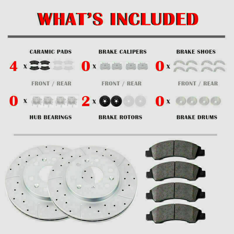11.81″ 300mm Front Rotors and Brake Pads Brakes for Honda Accord Acura CL TL TSX